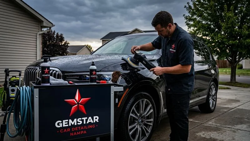 GemStar mobile detailing completed vehicle at Nampa home