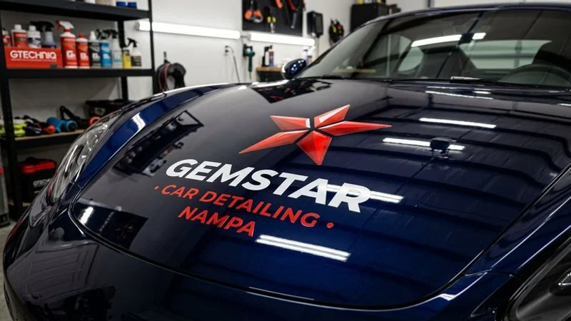 Ceramic coated vehicle with deep glossy shine