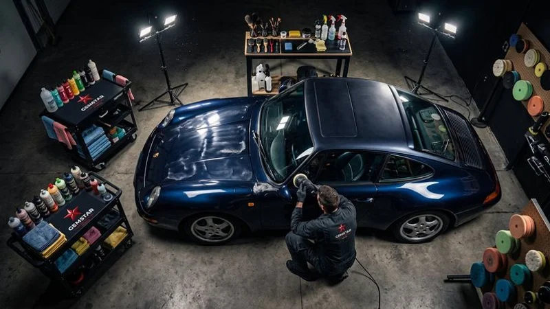 Leather seat conditioning and protection treatment